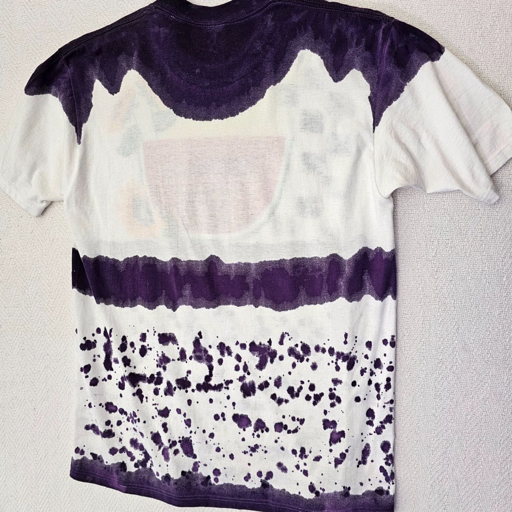 Jerzees VINTAGE Jerzees T-Shirt White & Purple Watermelon Graphic VTG Checkered Accent L Adult Unisex Shirts Short Sleeve Crew Neck 1990s Mens Womens Size US L / EU 52-54 / 3 - 6 Thumbnail