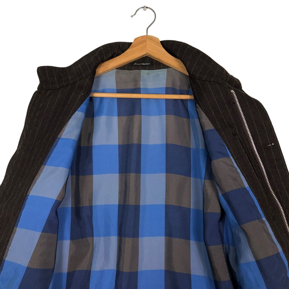 Japanese Brand 🔥VINTAGE BIKER JACKET JOURNAL STANDARD TARTAN DESIGN LINING Size US M / EU 48-50 / 2 - 14 Thumbnail