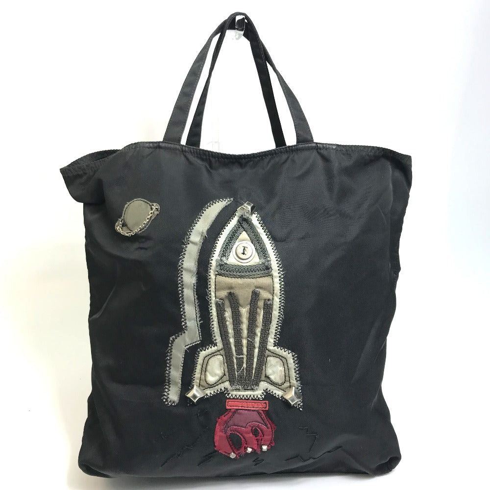 Prada Prada Va0484 Rocket Briefcase Handbag Tote Bag Nylon Women Black Size ONE SIZE - 1 Thumbnail