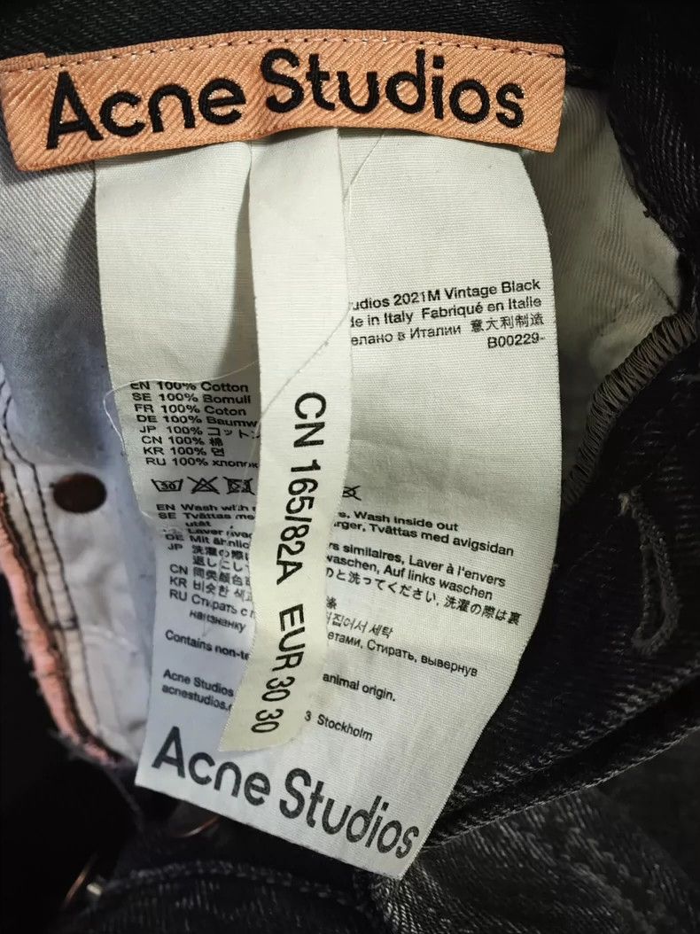 Acne Studios acne studiosWashed black jeans 2503-Nextarrow Size US 30 / EU 46 - 4 Thumbnail