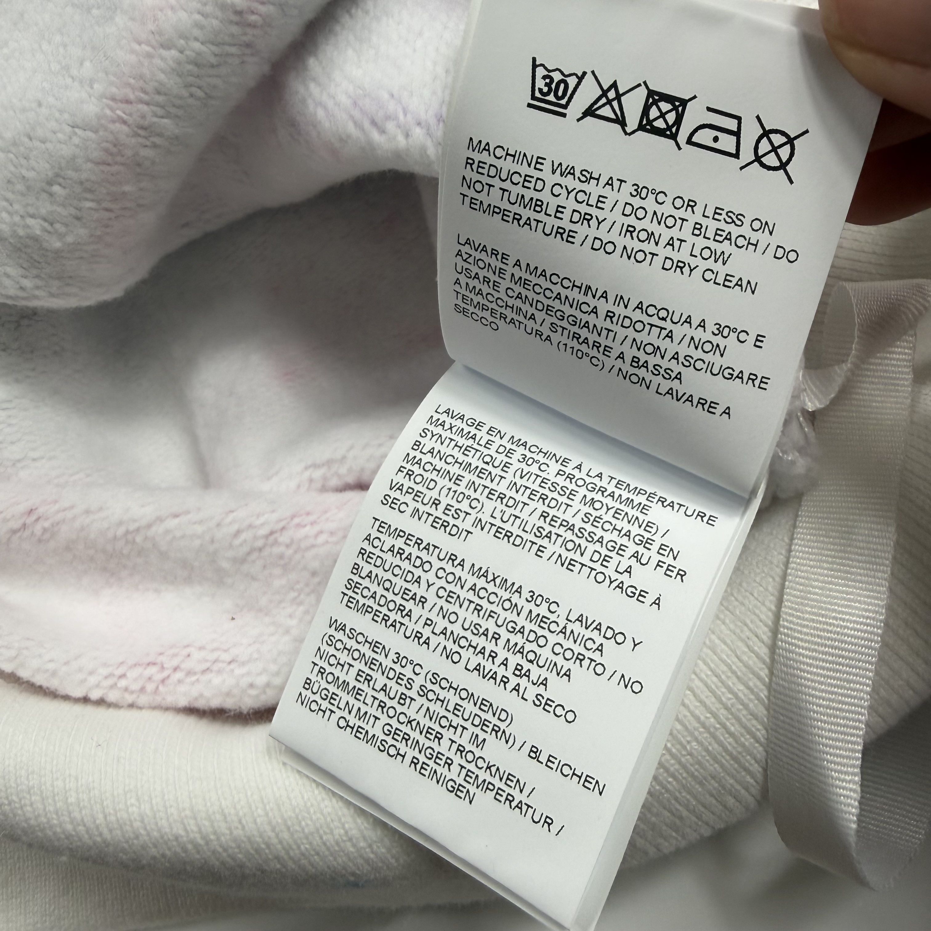 Off-White Off White Airbrush Graffiti Cropped Sweatshirt White Pink S Size US S / EU 44-46 / 1 - 8 Thumbnail