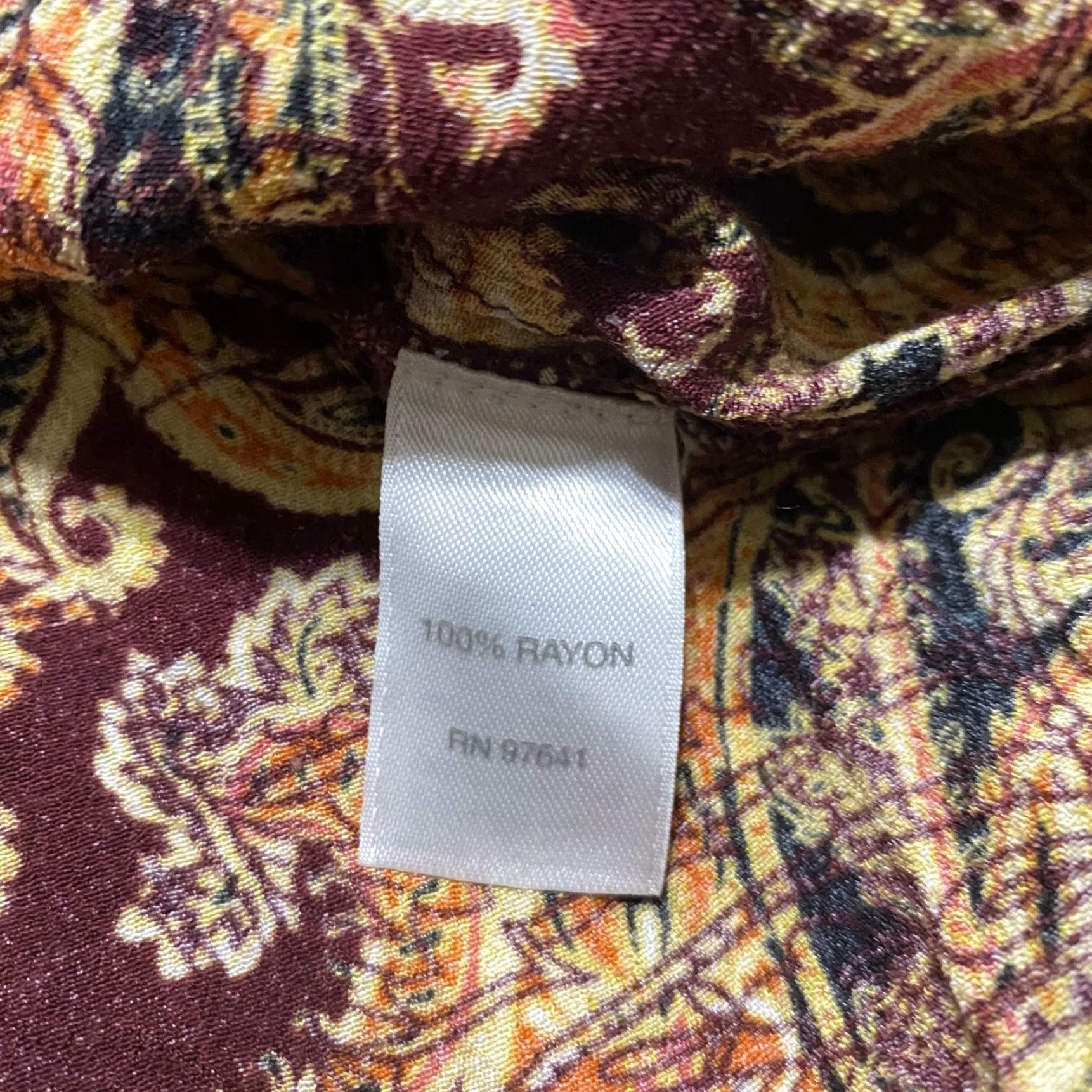 J. Jill J Jill Womens PL Petites Shirt Multicolor Paisley Boat Neck Tunic Long Sleeve Blouse Size L / US 10 / IT 46 - 7 Thumbnail