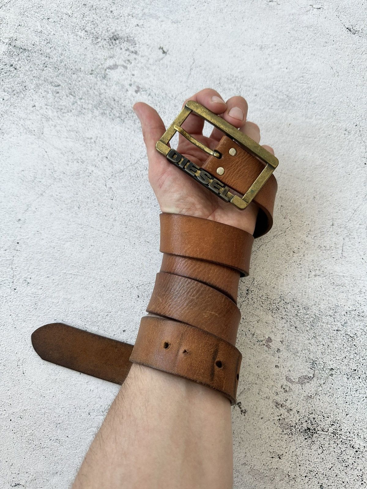 Diesel × Vintage Vintage Diesel Leather Belt Size ONE SIZE - 1 Thumbnail