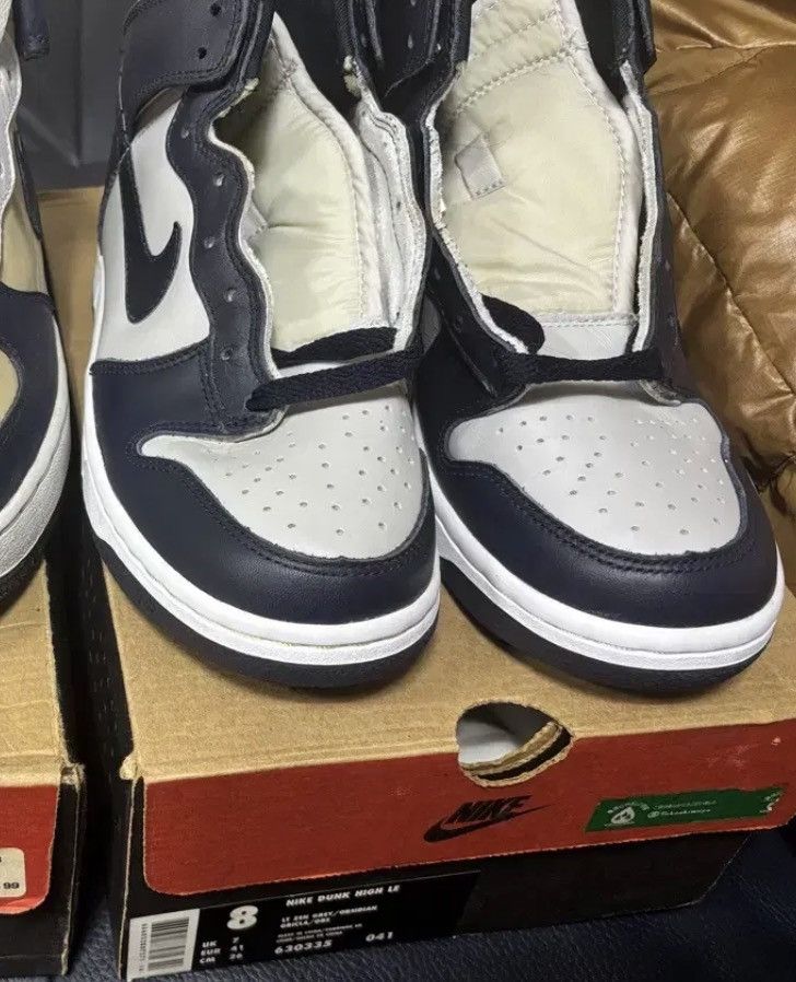 Nike 1999 Nike Dunk High LE Georgetown W/ OG Box DS Size US 8 / EU 41 - 6 Thumbnail