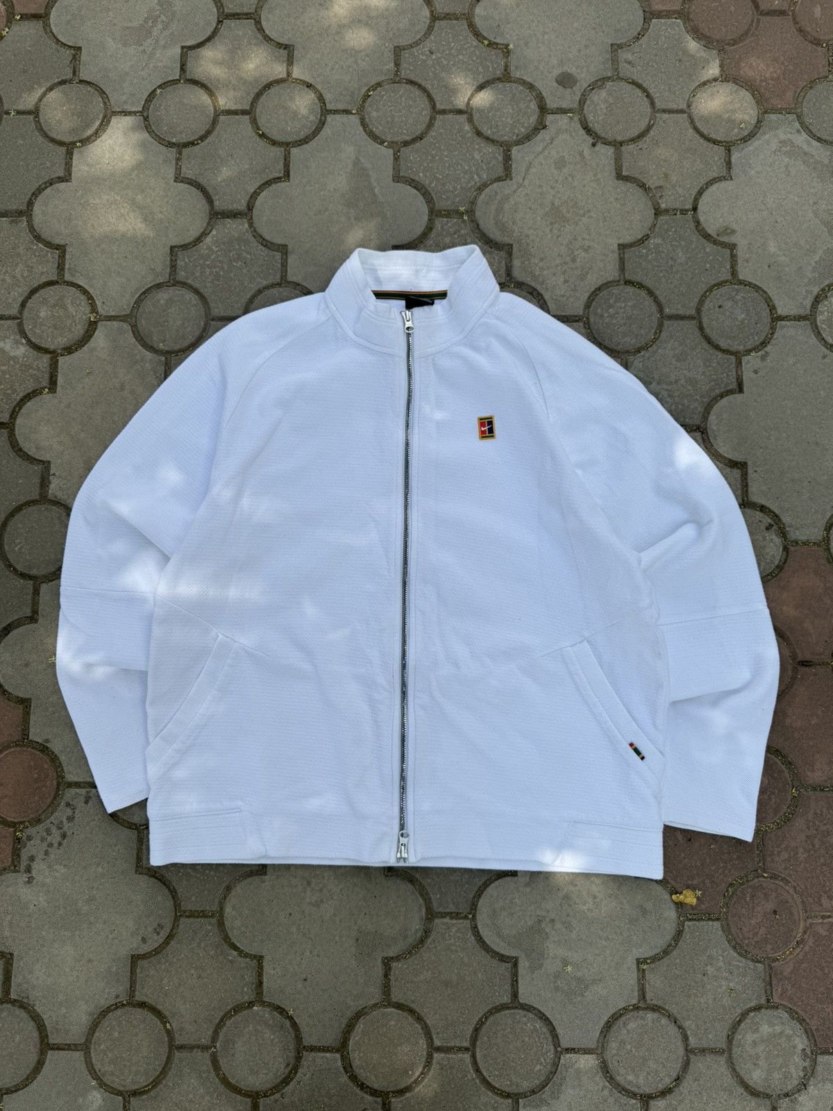 Nike × Vintage Vintage Nike Challenge Court Y2K Zip Hoodie Size US L / EU 52-54 / 3 - 2 Thumbnail