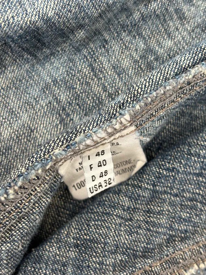 Marithe + Francois Girbaud FW2002 Marithé + François Girbaud Blue Faded Light Denim Jacket Size US S / EU 44-46 / 1 - 13 Thumbnail