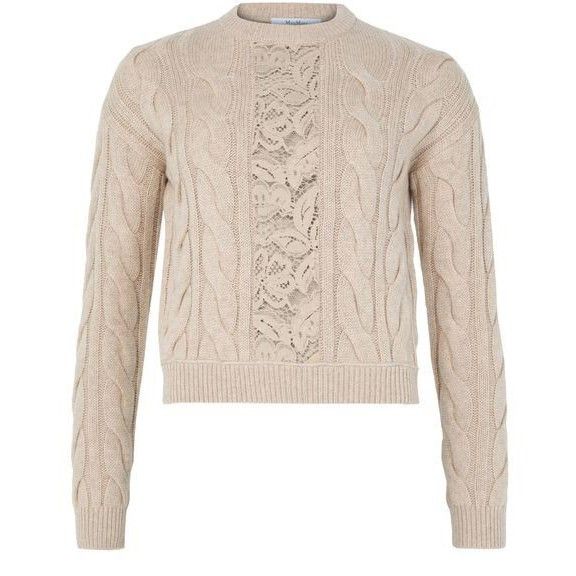 Max Mara MAX MARA Nostac Round Neck Beige Wool Sweater New & Authenti Size M / US 6-8 / IT 42-44 - 1 Thumbnail