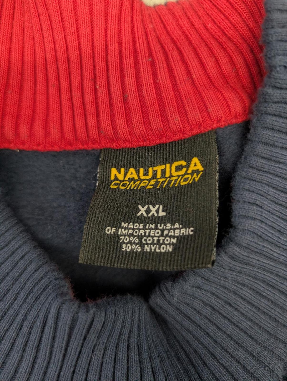 Nautica Vintage 90s Nautica Competition XXL Blue Made in USA Sweater Size US XXL / EU 58 / 5 - 3 Thumbnail