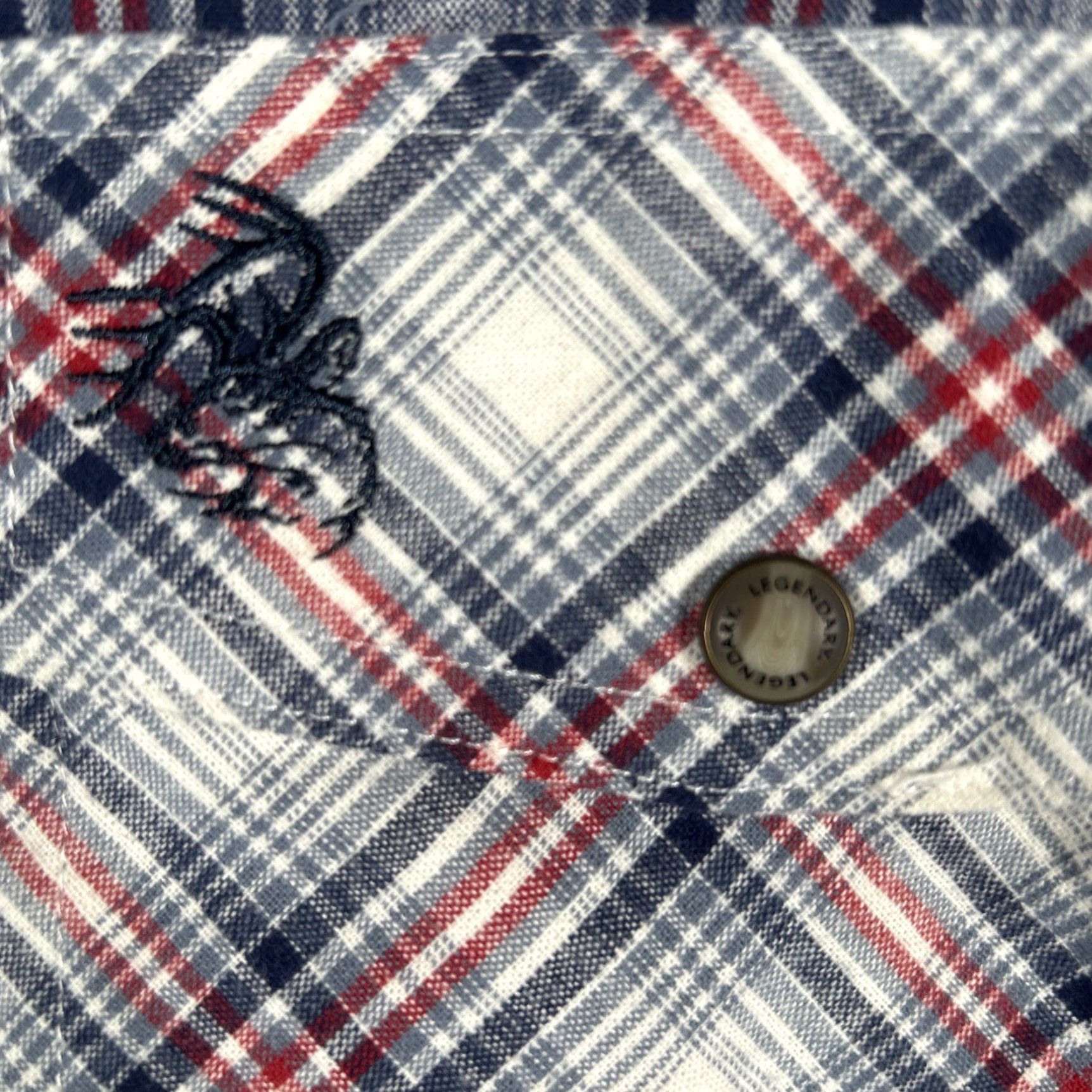 Vintage VINTAGE Legendary Whitetails Shirt Mens Large Snap Button Up Flannel Plaid Pockets Size US L / EU 52-54 / 3 - 4 Thumbnail
