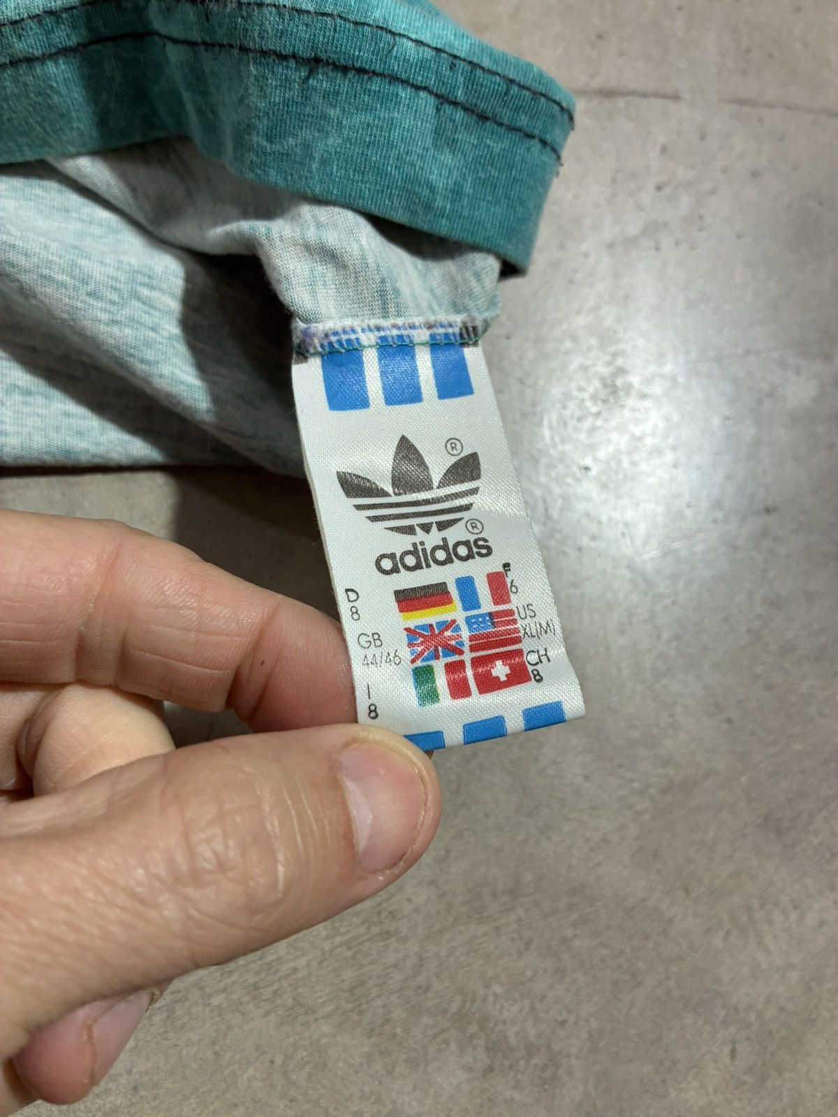 Adidas Vintage Adidas Take Off Ethnic Mineral Wash T Shirt Teal 90s Size US M / EU 48-50 / 2 - 6 Thumbnail