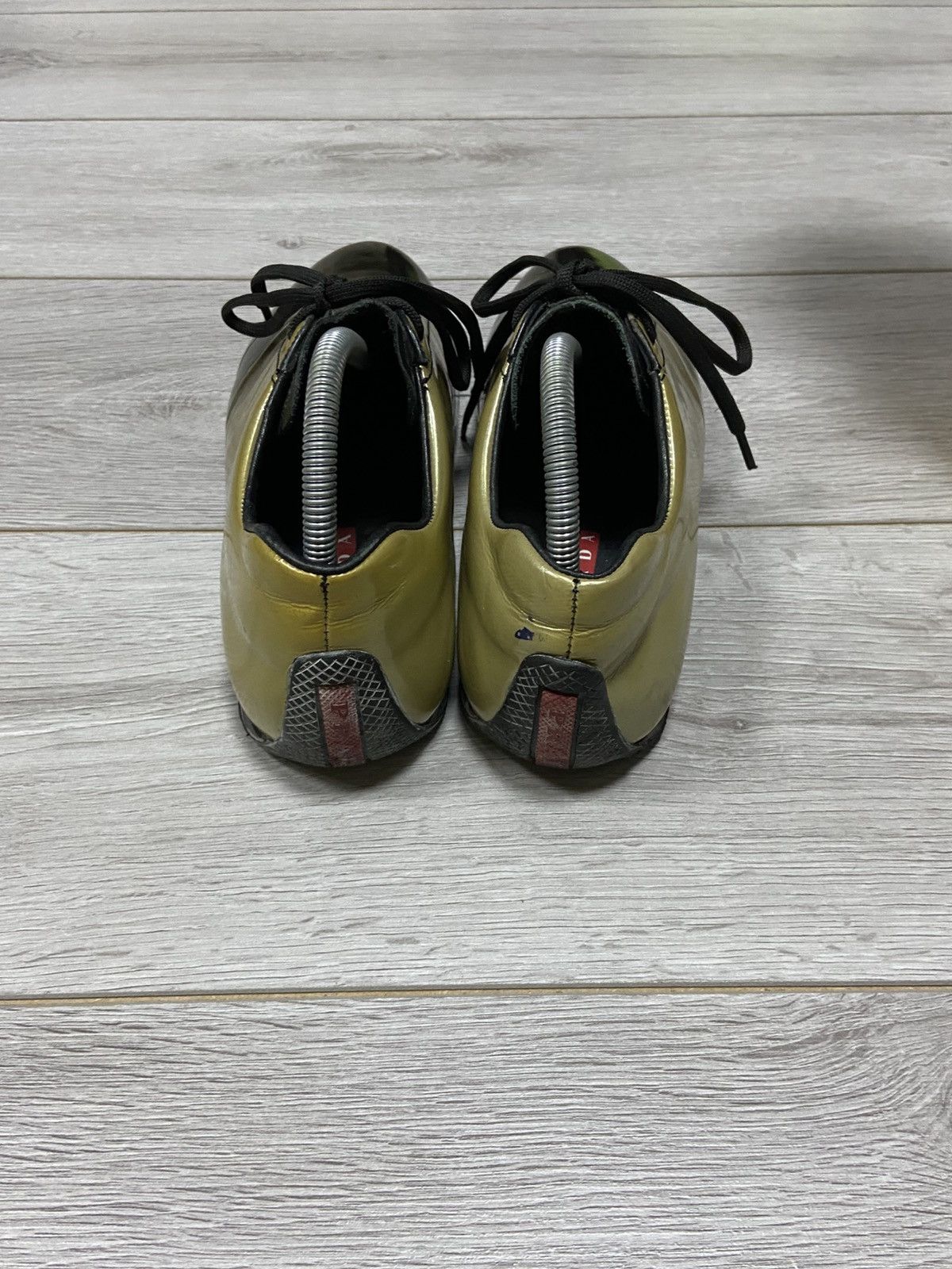 Prada Prada RARE red tab vintage lacquered sneakers logo Size US 7 / EU 40 - 6 Thumbnail