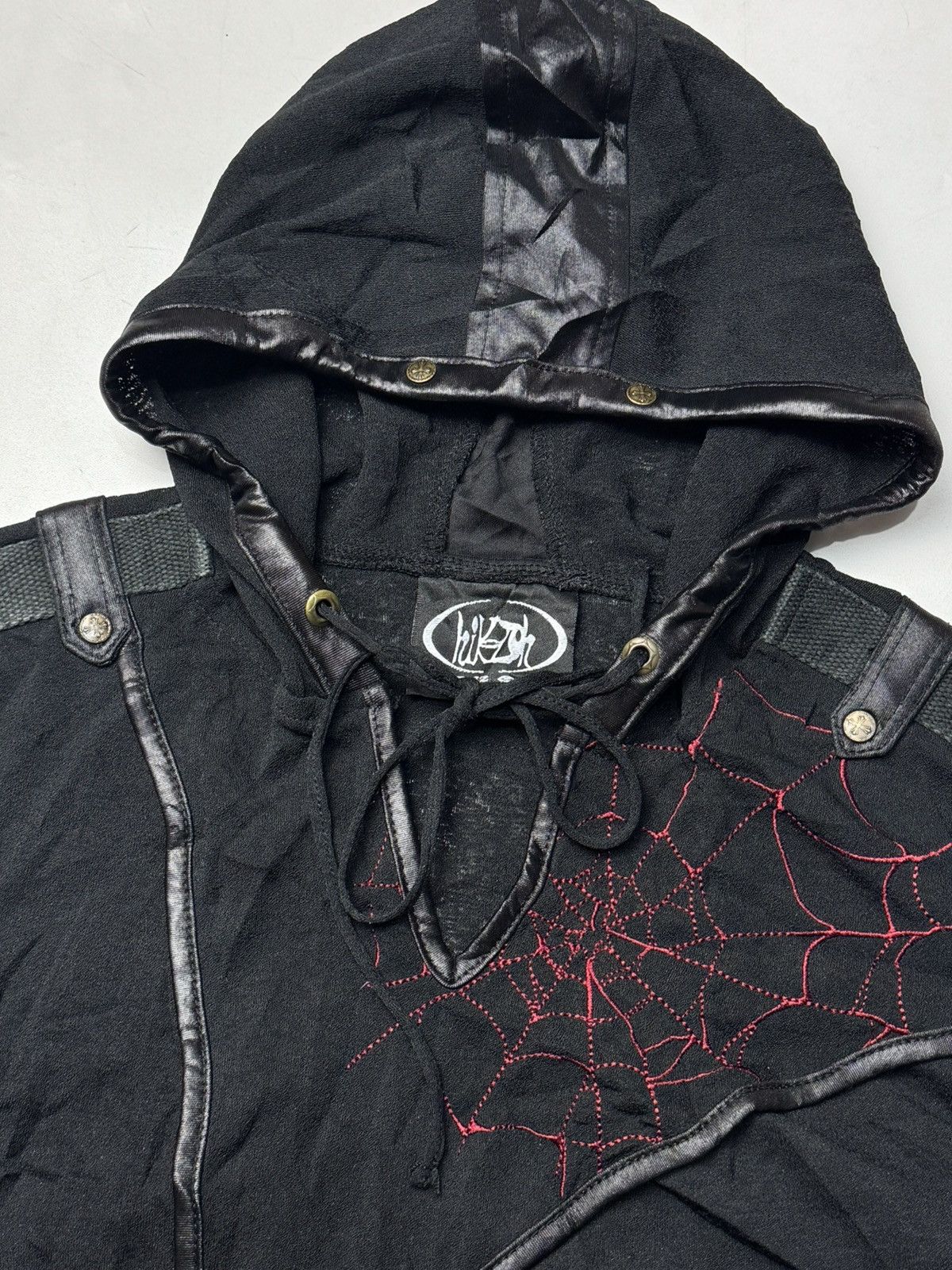 If Six Was Nine × Japanese Brand × Le Grande Bleu (L.G.B.) Punk LGB Ozzon Spider Hooded Tees Japanese Styled Size US XS / EU 42 / 0 - 5 Thumbnail