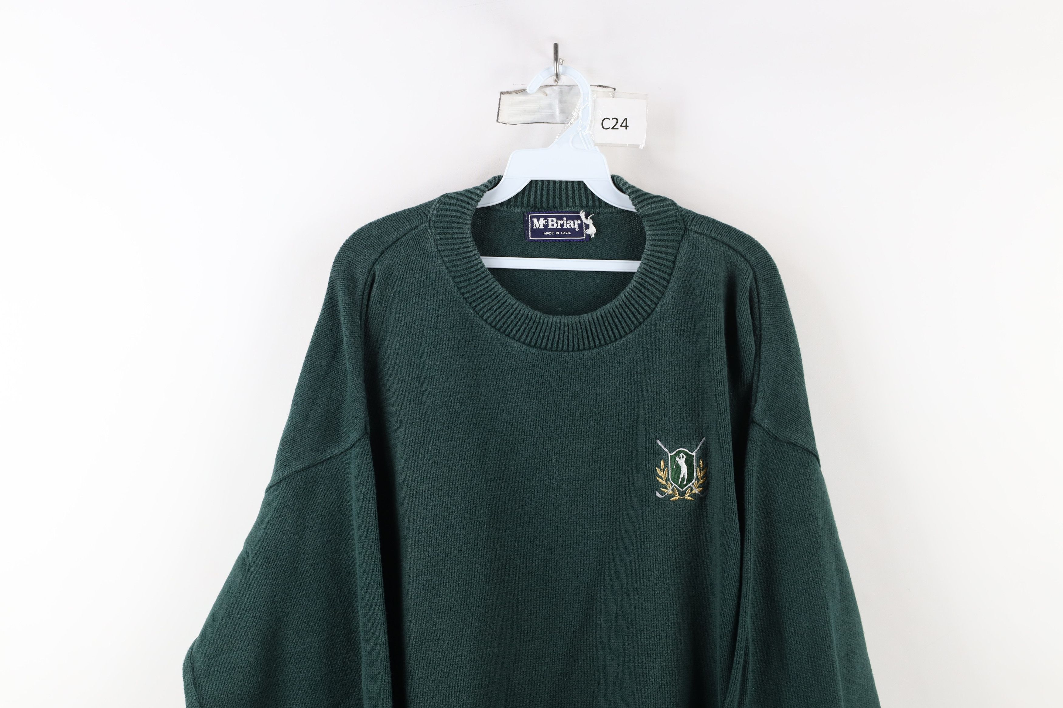 Vintage Vintage 90s Streetwear Cotton Knit Golf Crewneck Sweater USA Size US XXL / EU 58 / 5 - 2 Thumbnail