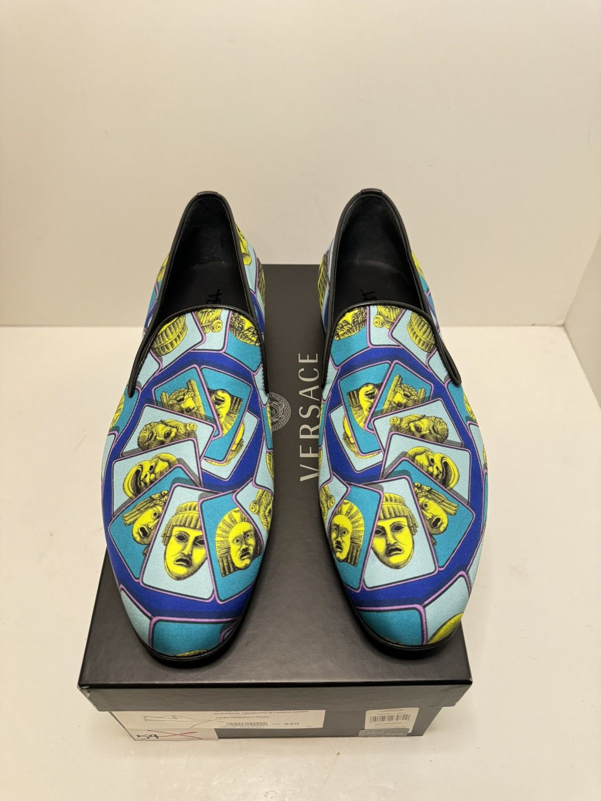 Versace Versace Men’s Mask Printed Slippers Sz EU 44 / US 11 New Size US 11 / EU 44 - 2 Thumbnail