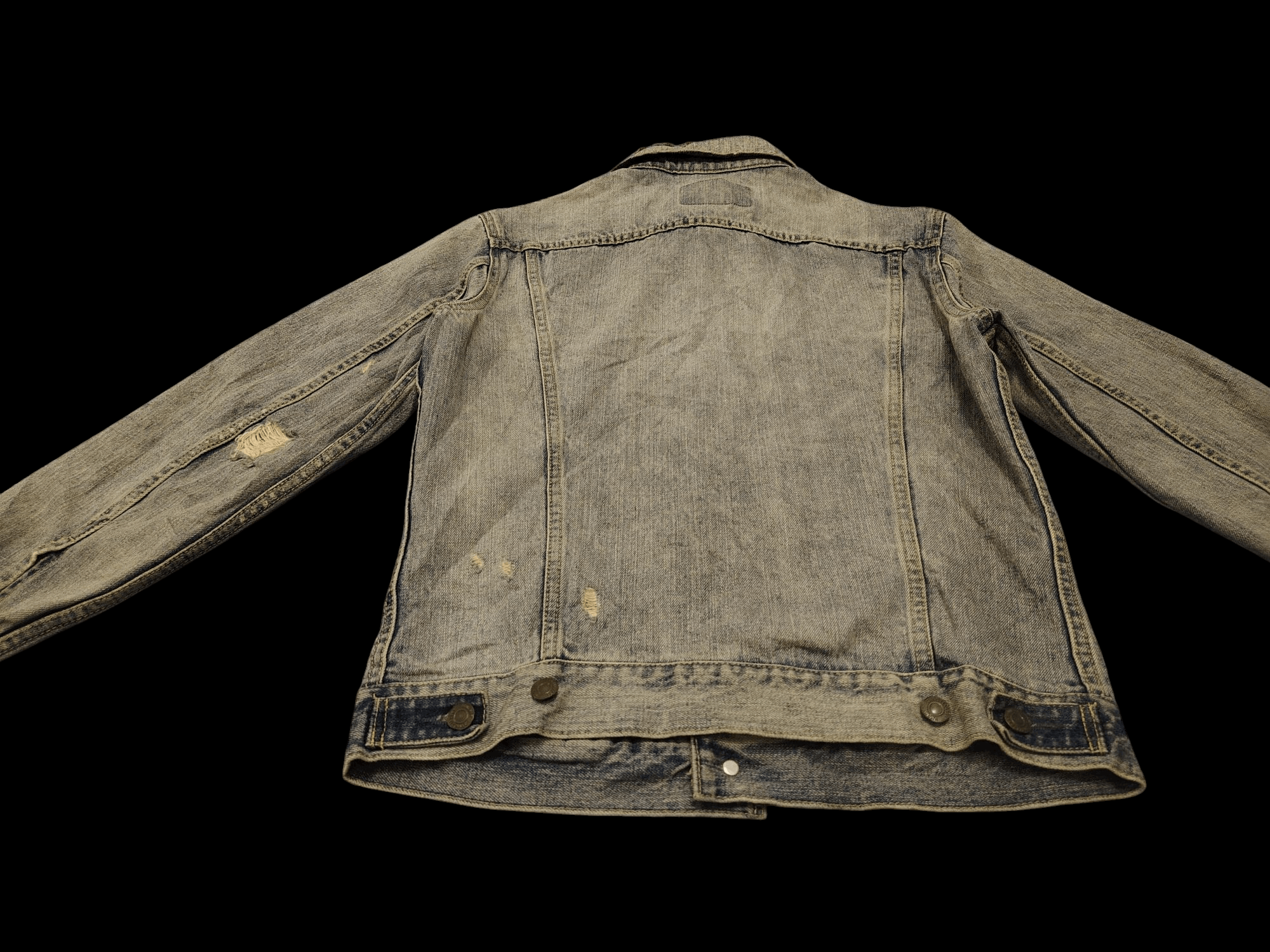 Japanese Brand 💥Insane💥 Ungrid 211407180904 Distressed denim Jacket Size M / US 6-8 / IT 42-44 - 6 Thumbnail