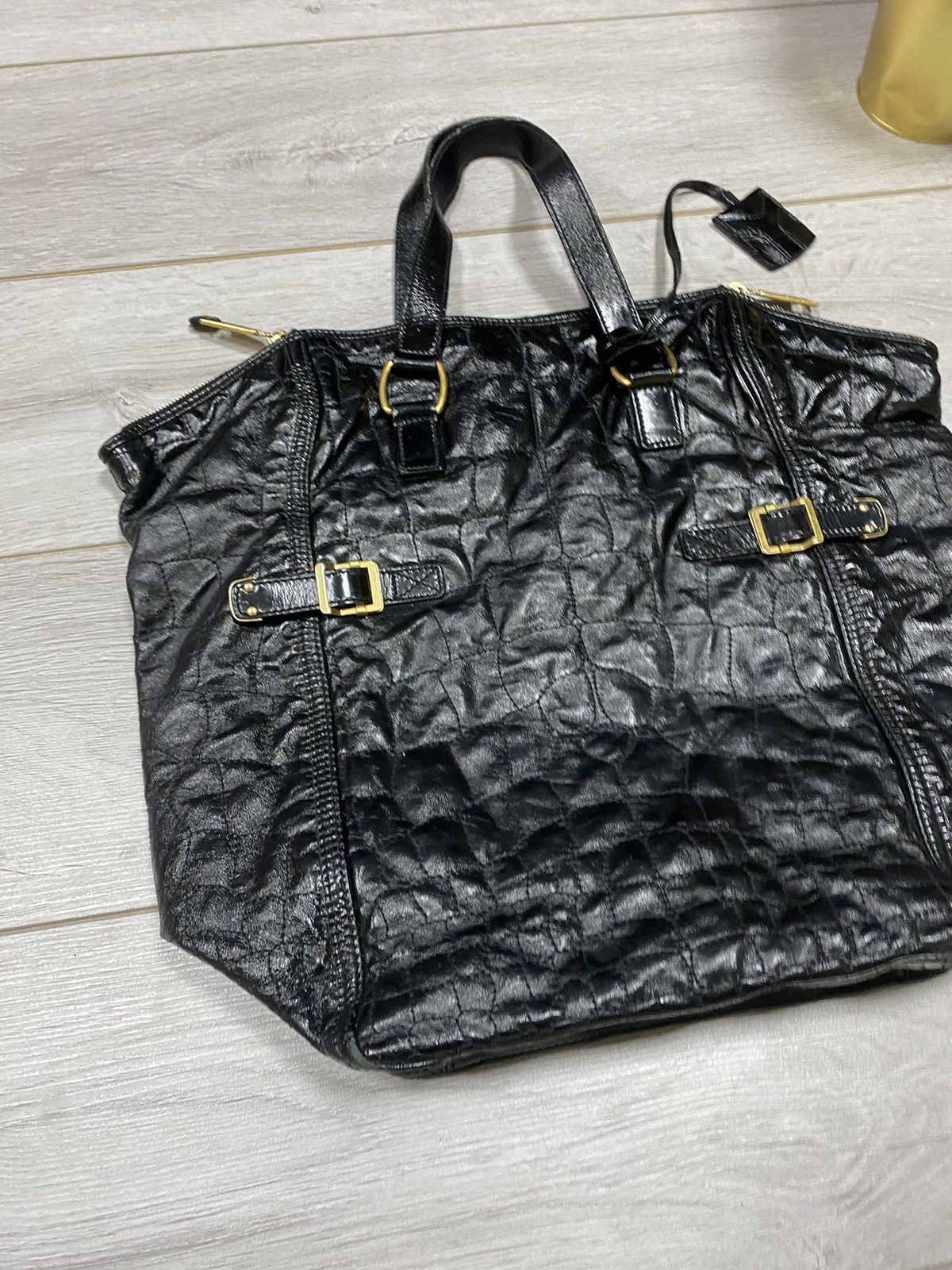 Yves Saint Laurent YSL Yves Saint Laurent Rive Gauche leather handle bag Size ONE SIZE - 4 Thumbnail