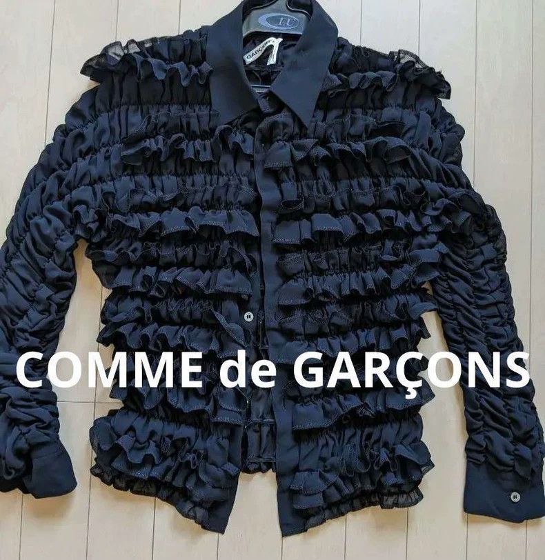 Comme des Garcons COMME des GARCONS Black Vintage Ruffled Top Size US M / EU 48-50 / 2 - 1 Thumbnail