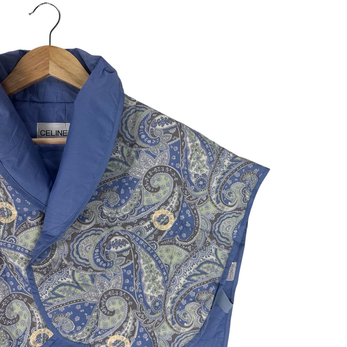 Celine CELINE PAISLEY GOOSE PUFFER CROPPED VEST Size M / US 6-8 / IT 42-44 - 3 Thumbnail