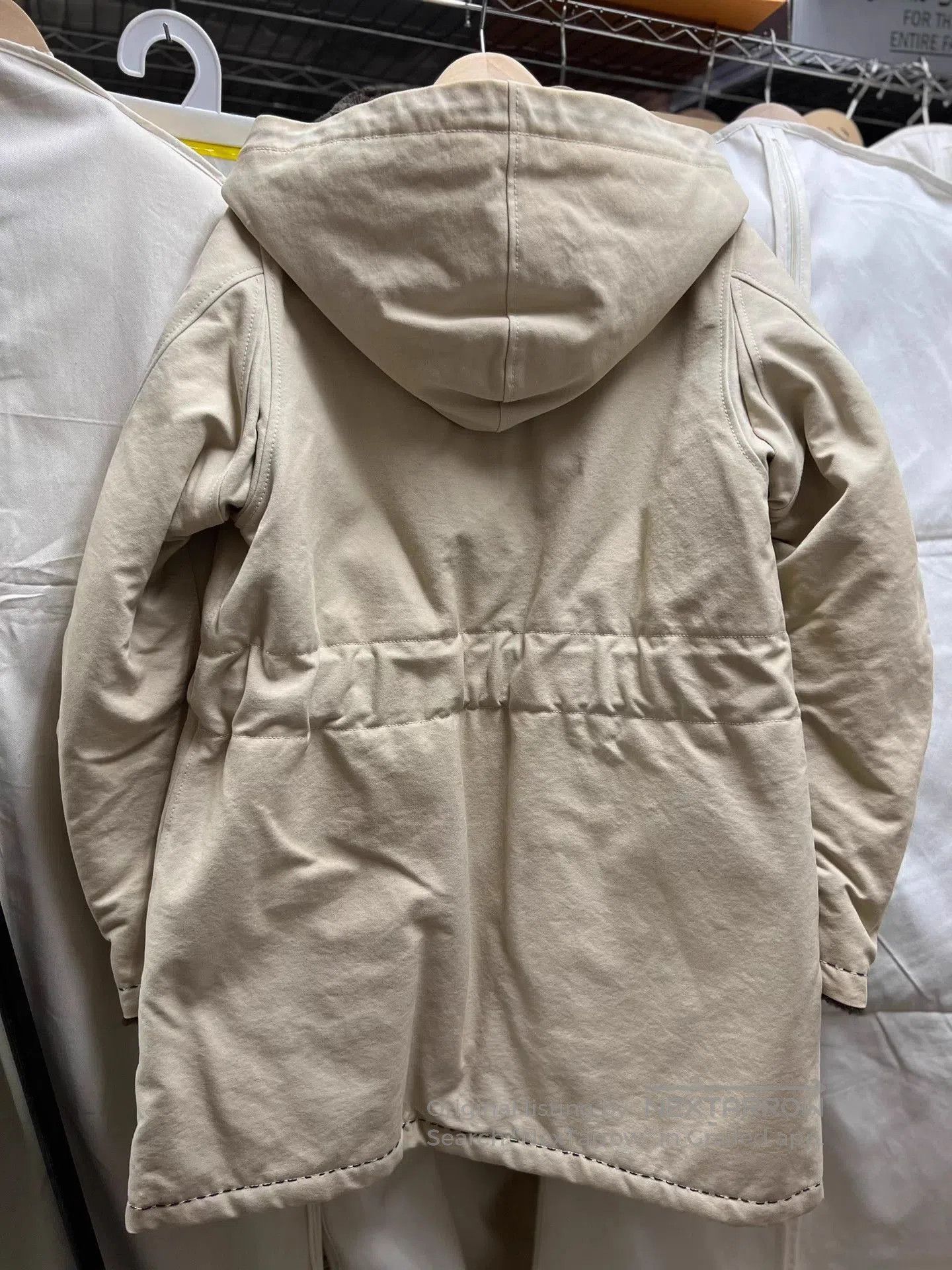 Visvim Beige Hooded Parka with Fleece Lining (Size S). Size US S / EU 44-46 / 1 - 5 Thumbnail