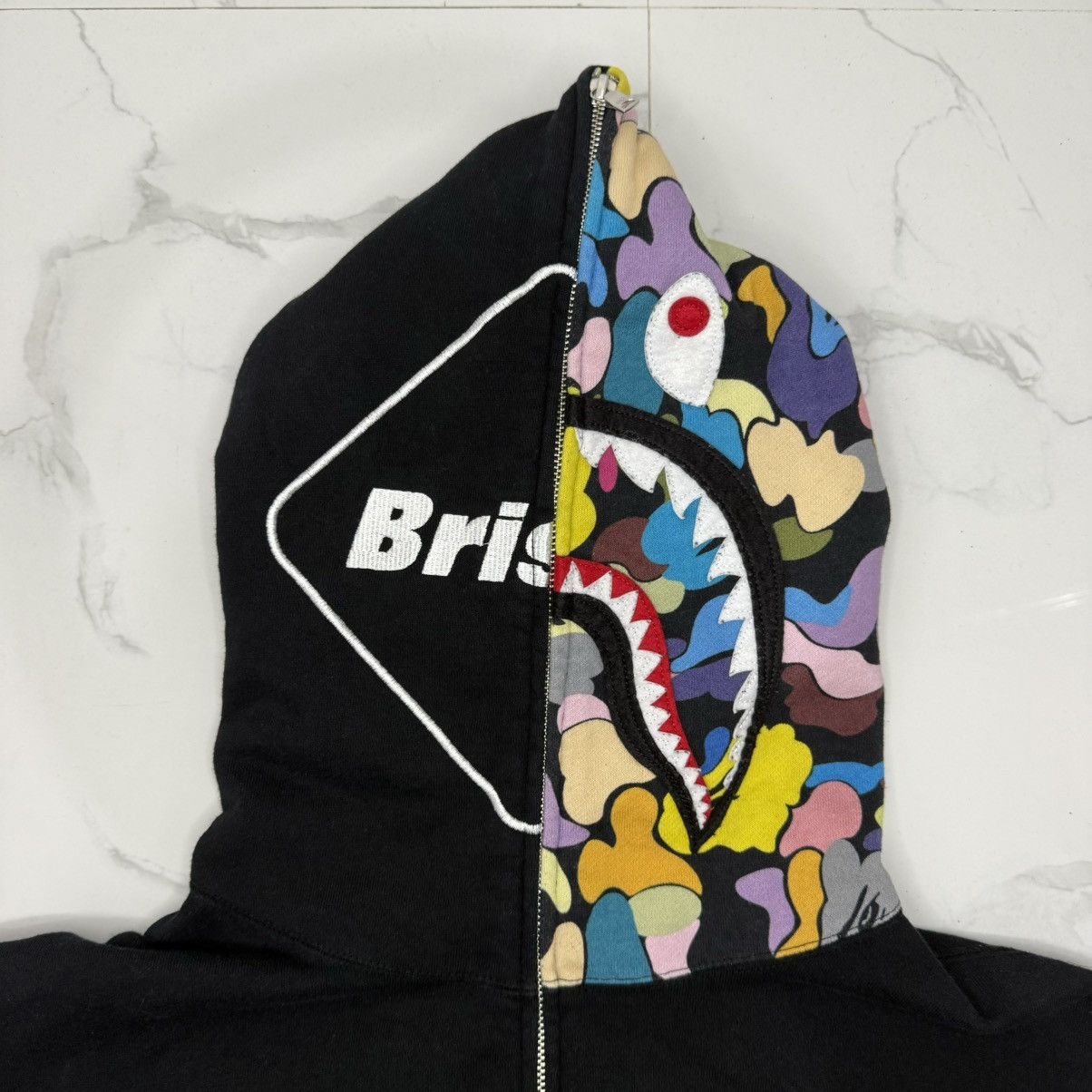Bape × F.C.R.B FCRB Shark Full Zip Hoodie Size US XL / EU 56 / 4 - 7 Thumbnail