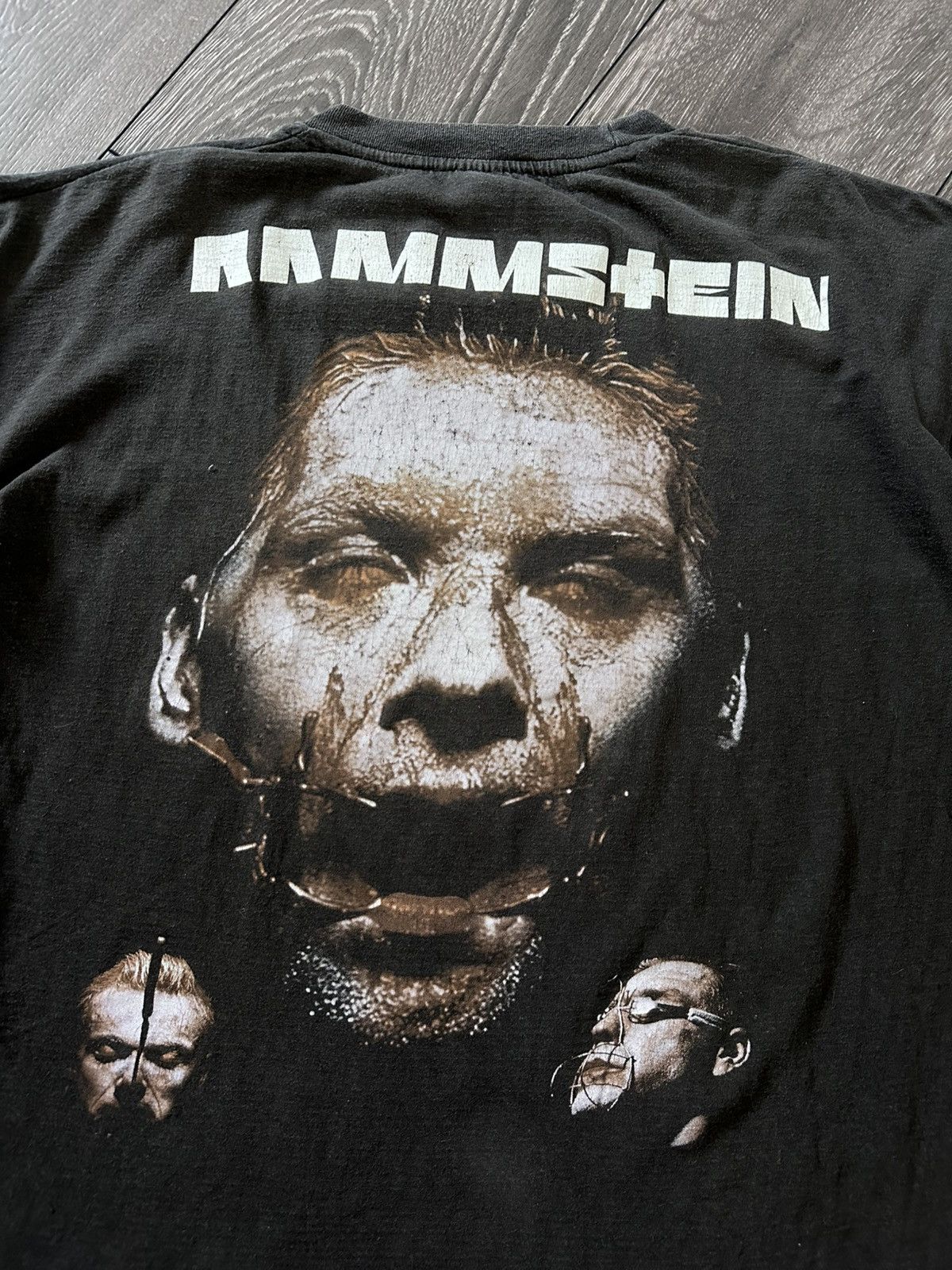 Band Tees × Vintage vintage 90s rammstein sehnsucht parking lot bootleg tshirt Size US L / EU 52-54 / 3 - 4 Thumbnail