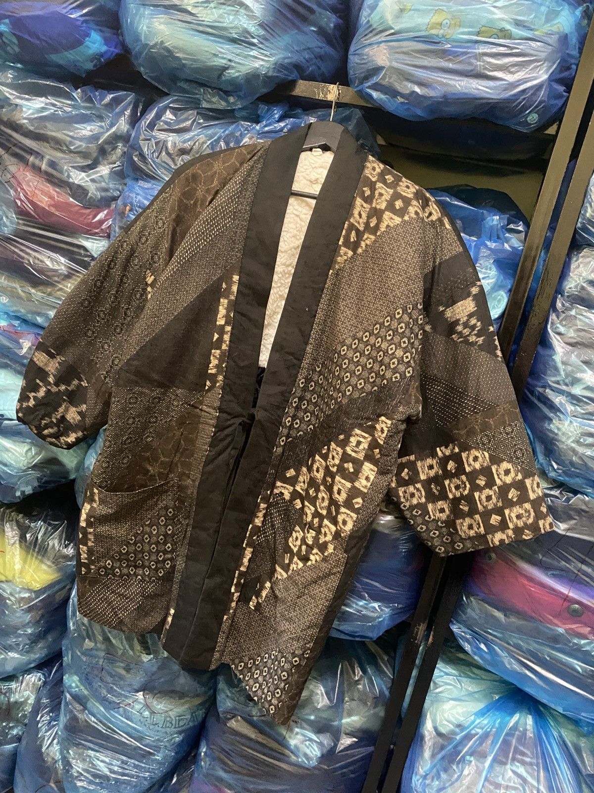Japanese Brand × Vintage VINTAGE HANTEN KIMONO PATCHWORK DESIGN Size US M / EU 48-50 / 2 - 2 Thumbnail