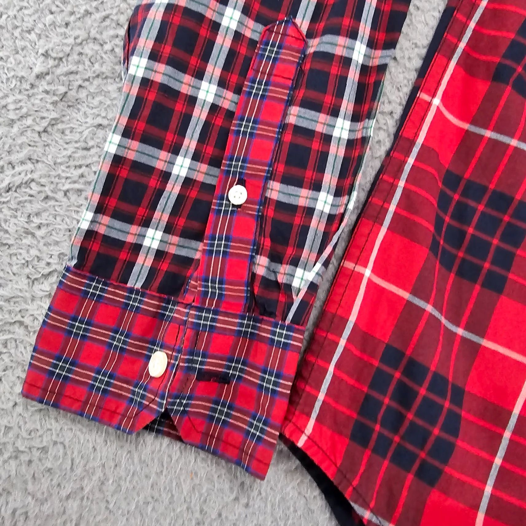 American Eagle Outfitters American Eagle Shirt Mens Medium Classic Check Patchwork Button Up Long Sleeve Mens Size US M / EU 48-50 / 2 - 5 Thumbnail