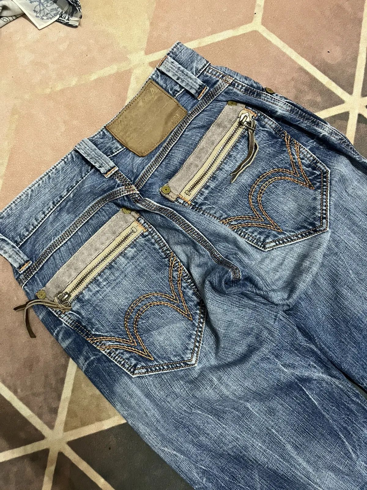Edwin Edwin Crazy Faded Jeans Size US 29 - 14 Thumbnail