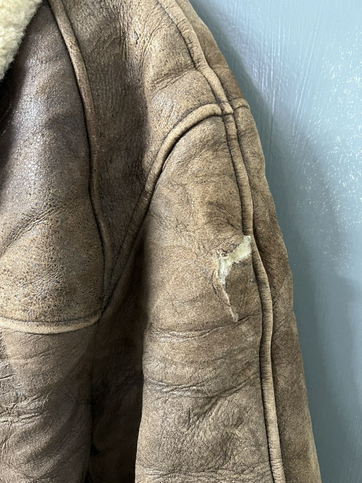 Vintage AVIREX B6 SHREPA SHIP SKIN JACKET Size US L / EU 52-54 / 3 - 8 Thumbnail