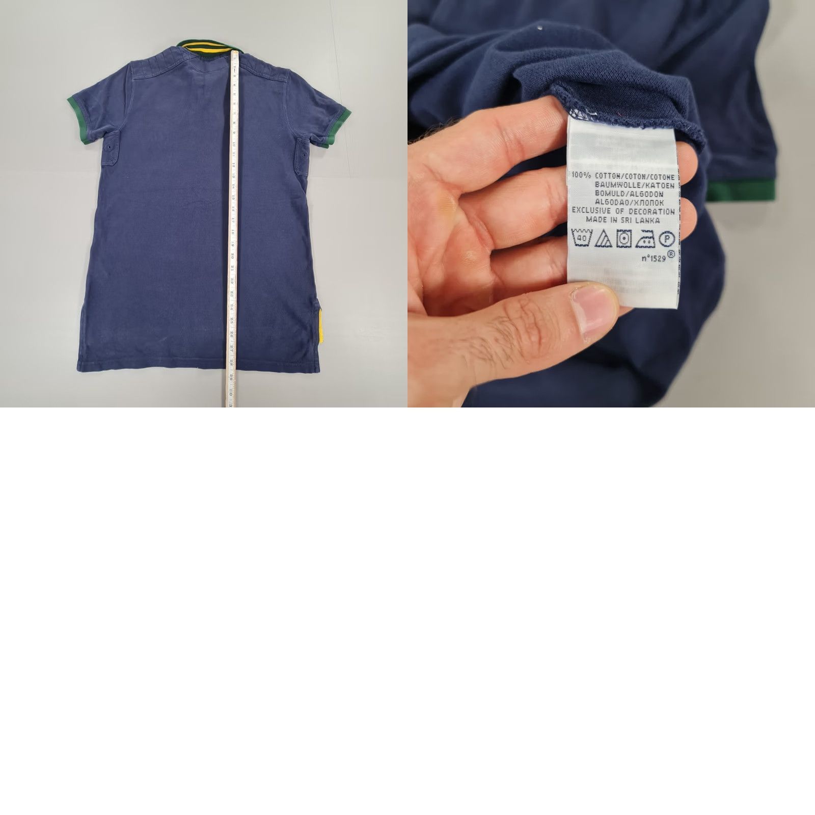 Polo Ralph Lauren Polo Ralph Lauren Polo Shirt Navy Blue Small Mens 90s Preppy Big Pony USA Button Collared Short Sleeve Cotton Size US S / EU 44-46 / 1 - 7 Thumbnail