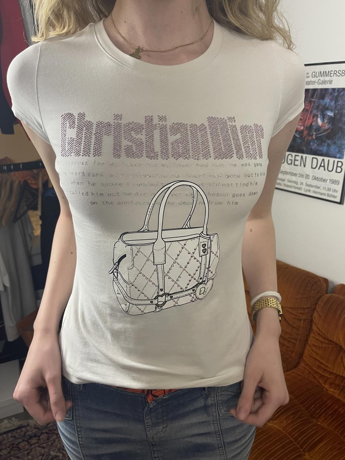 Dior Dior - White Graphic Logo T-Shirt Size S / US 4 / IT 40 - 3 Thumbnail