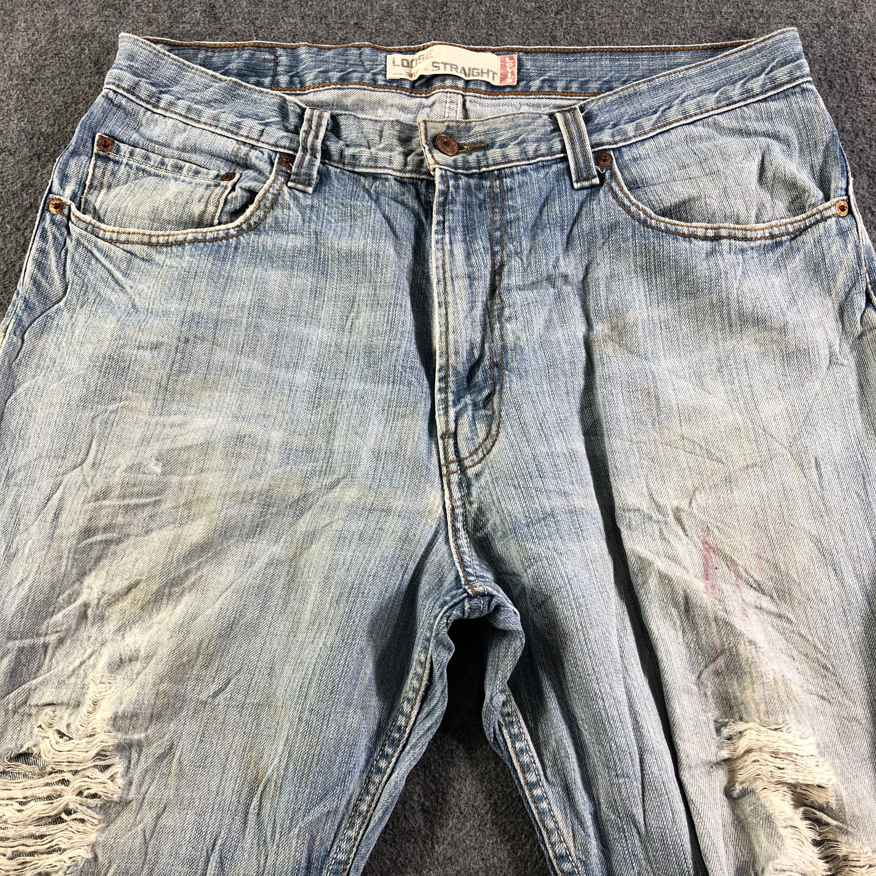 Levi's Vintage Blue Wash Levis 569 Jeans-J3103 Size US 36 / EU 52 - 3 Thumbnail