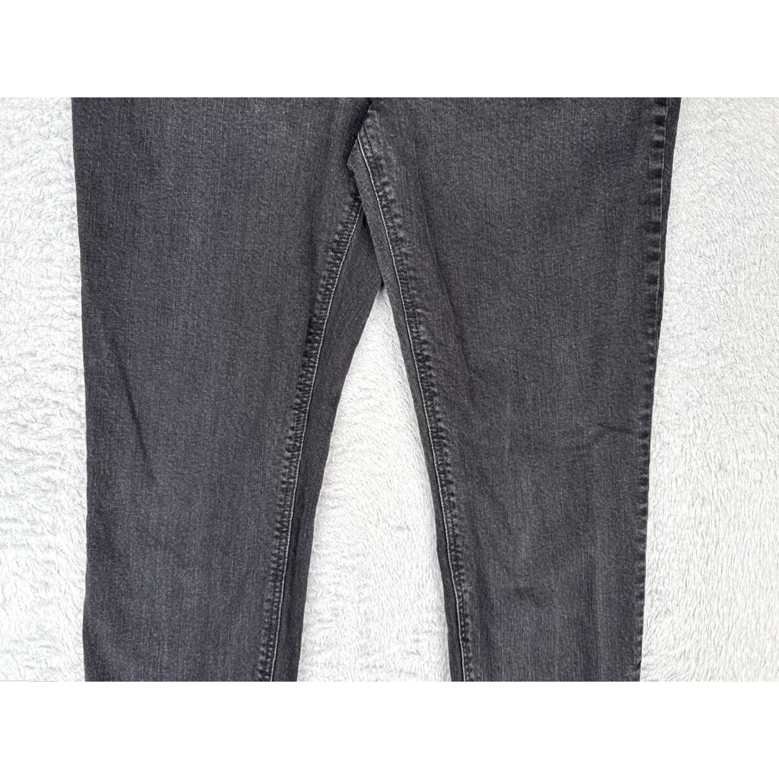Old Navy Old Navy Jeans Women 8 Black Boyfriend Mid Rise Straight Leg Stretch Denim 30x27 Size 30" / US 8 / IT 44 - 3 Thumbnail