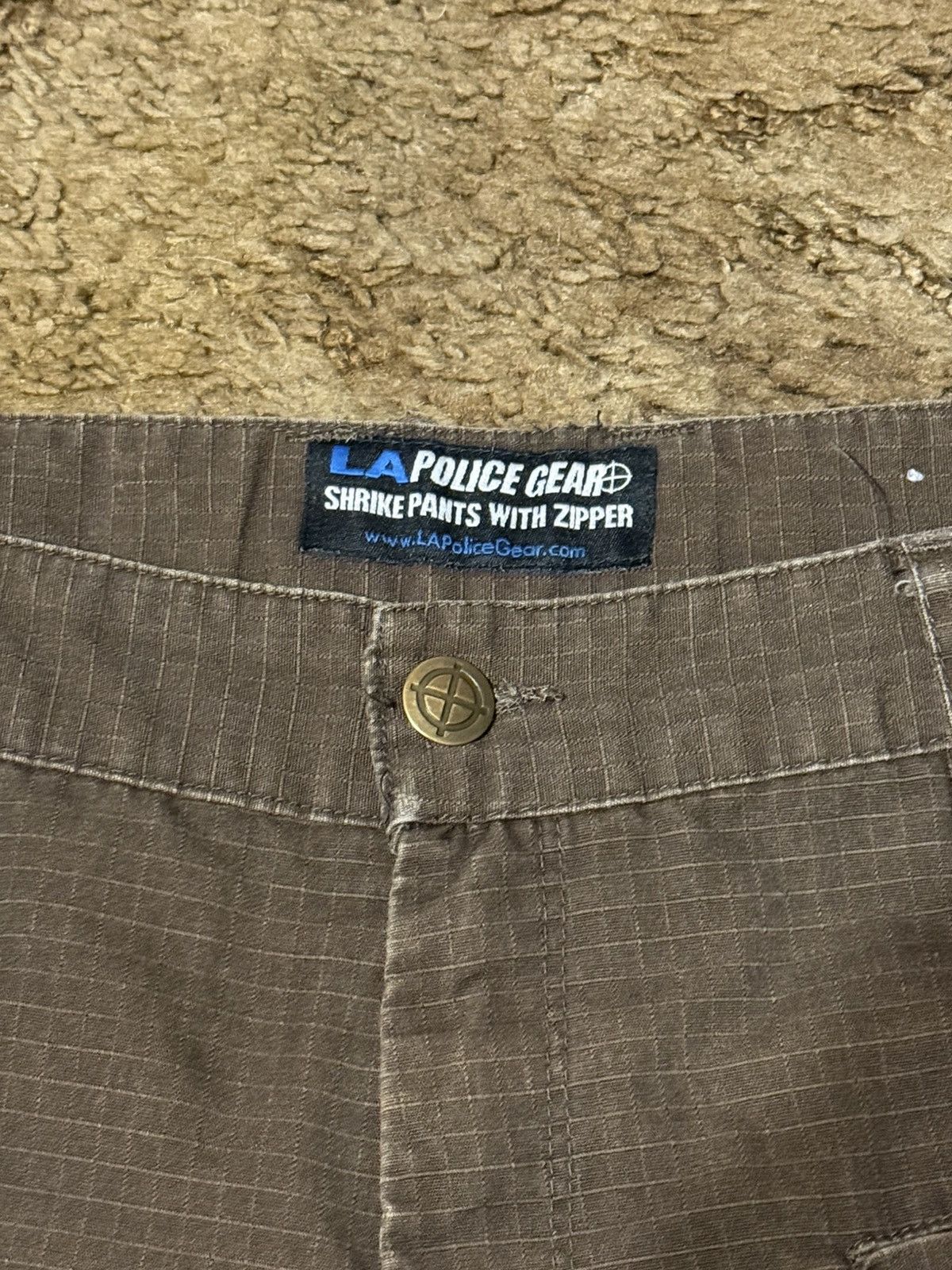 Vintage Vintage Y2K LA Police Gear Shrike Brown Cargo Pants 34 x 31 Size US 34 / EU 50 - 6 Thumbnail