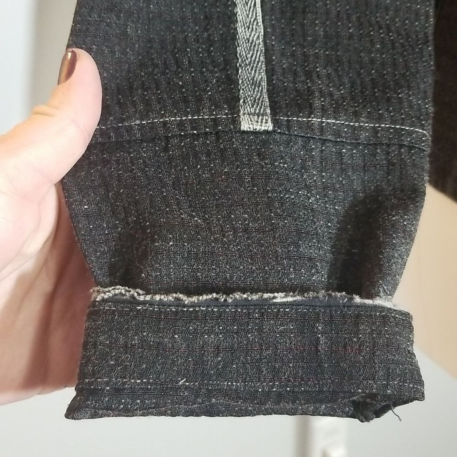 Other Moka Sport Black Wash Embellished Sequin Denim Jean Jacket Size M / US 6-8 / IT 42-44 - 4 Thumbnail