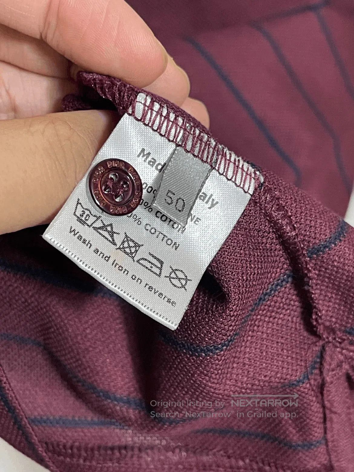 Dior Sz 50 Dior Bee Stitches Stripe Polo. Size US M / EU 48-50 / 2 - 9 Thumbnail
