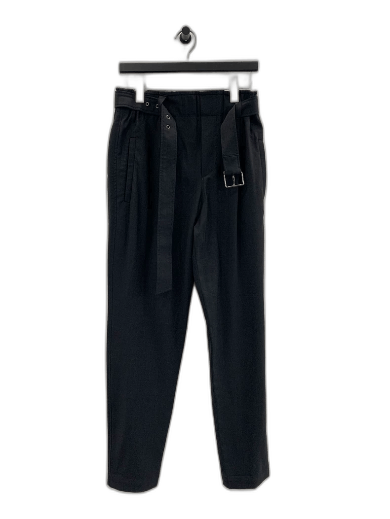 Brunello Cucinelli Brunello Cucinelli Black Belted Casual Pants Size 28" / US 6 / IT 42 - 1 Thumbnail