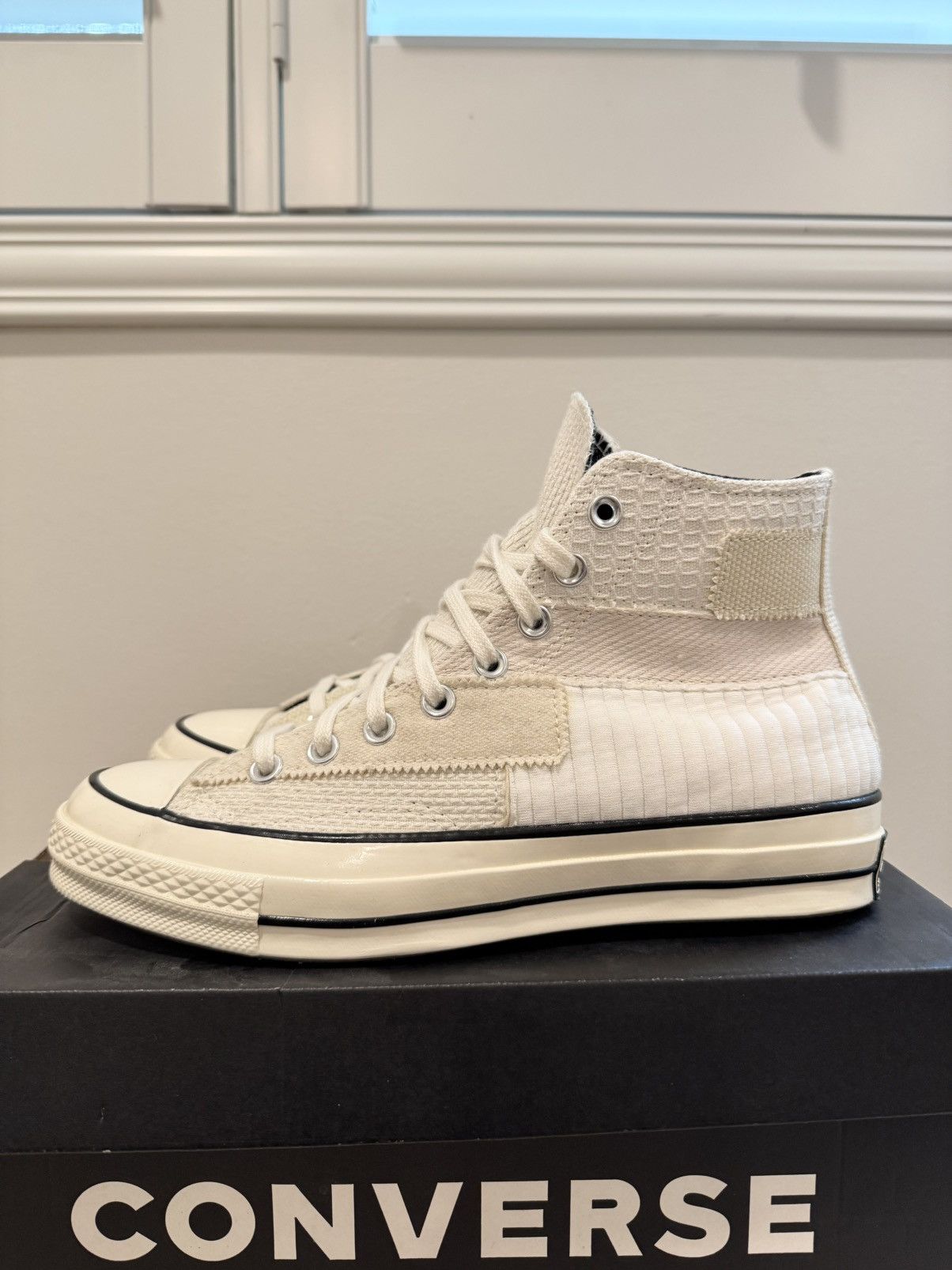Converse Converse Chuck 70 Hi ‘Mono Patchwork Antique White’ Size 8 Size US 8 / EU 41 - 1 Thumbnail