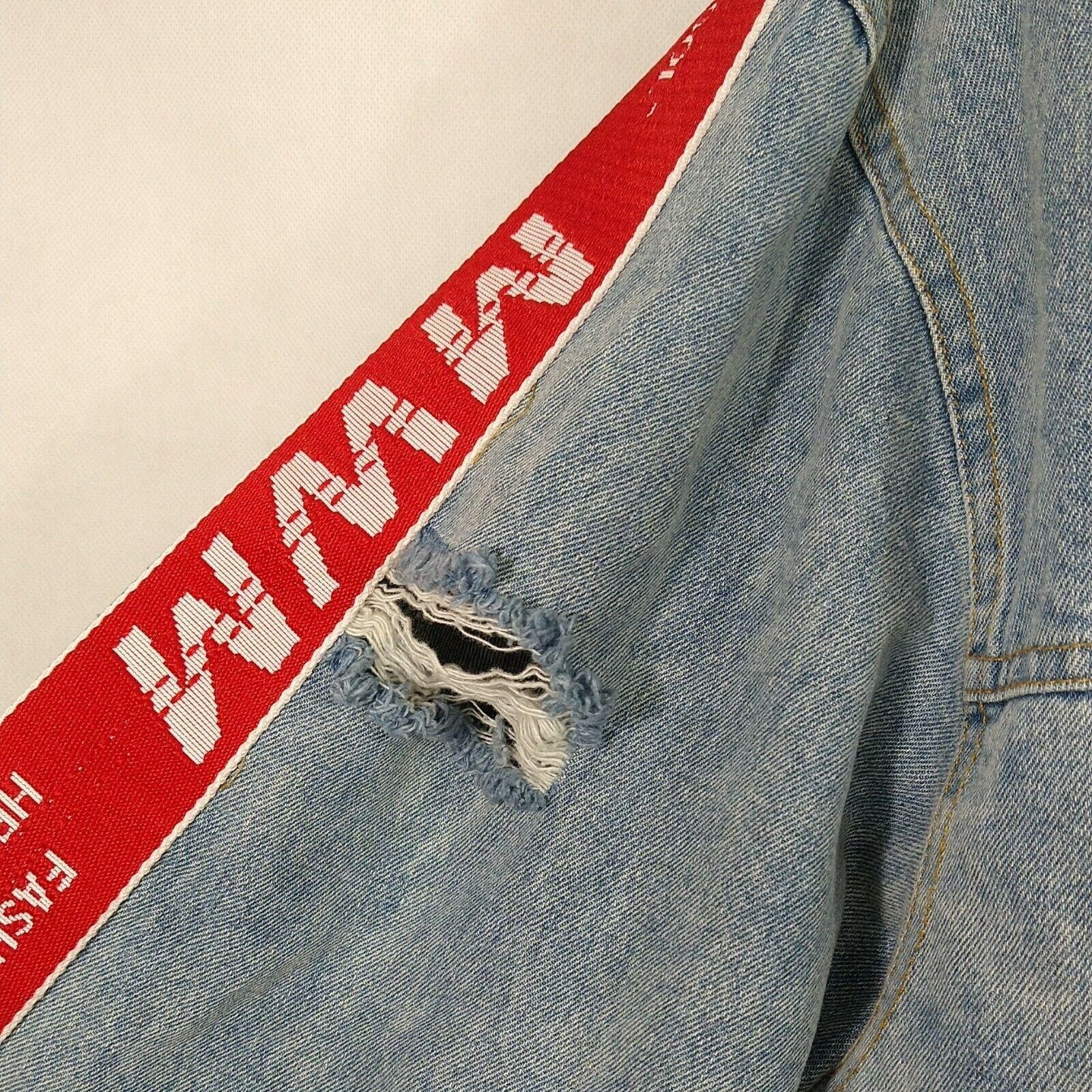 Other Mod Wave Movement Denim Jean Jacket Button Up Men Size XL Size US XL / EU 56 / 4 - 6 Thumbnail