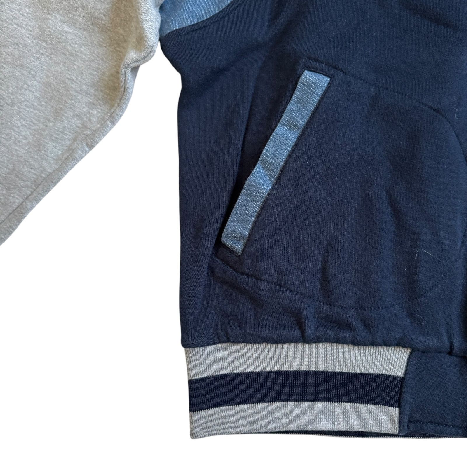 Maison Kitsune Maison Kitsune Varsity Stadium Jacket Navy Grey Size US L / EU 52-54 / 3 - 4 Thumbnail