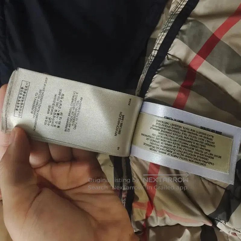 Burberry Burberry Women's Black Cotton Down Jacket. Size XS / US 0-2 / IT 36-38 - 9 Thumbnail