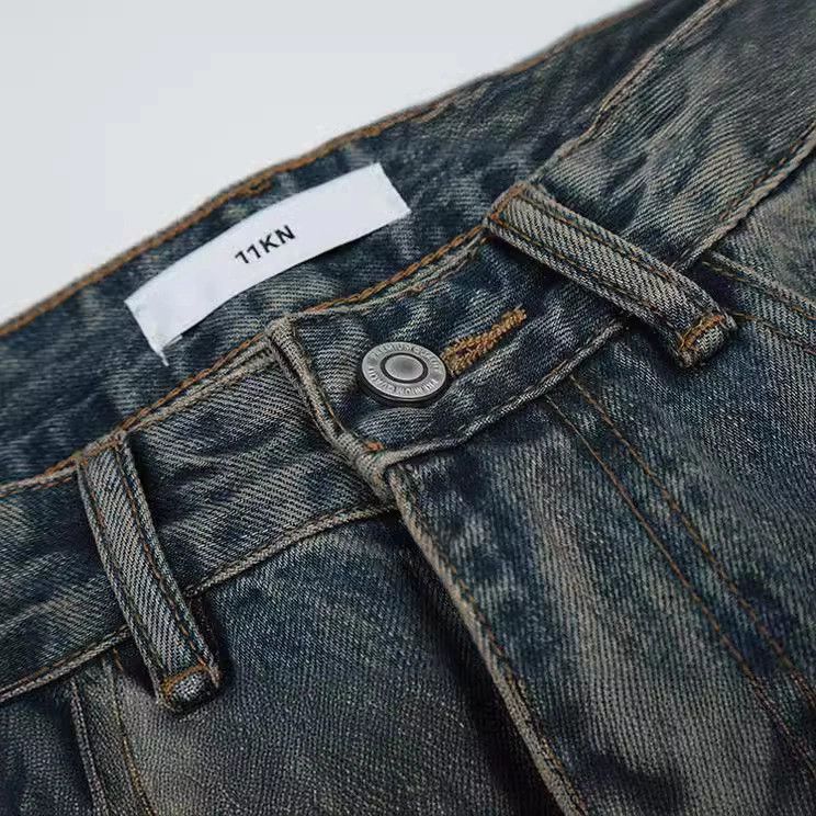 Japanese Brand × Jean Loose straight wide-leg American retro casual jeans Size US 32 / EU 48 - 4 Thumbnail