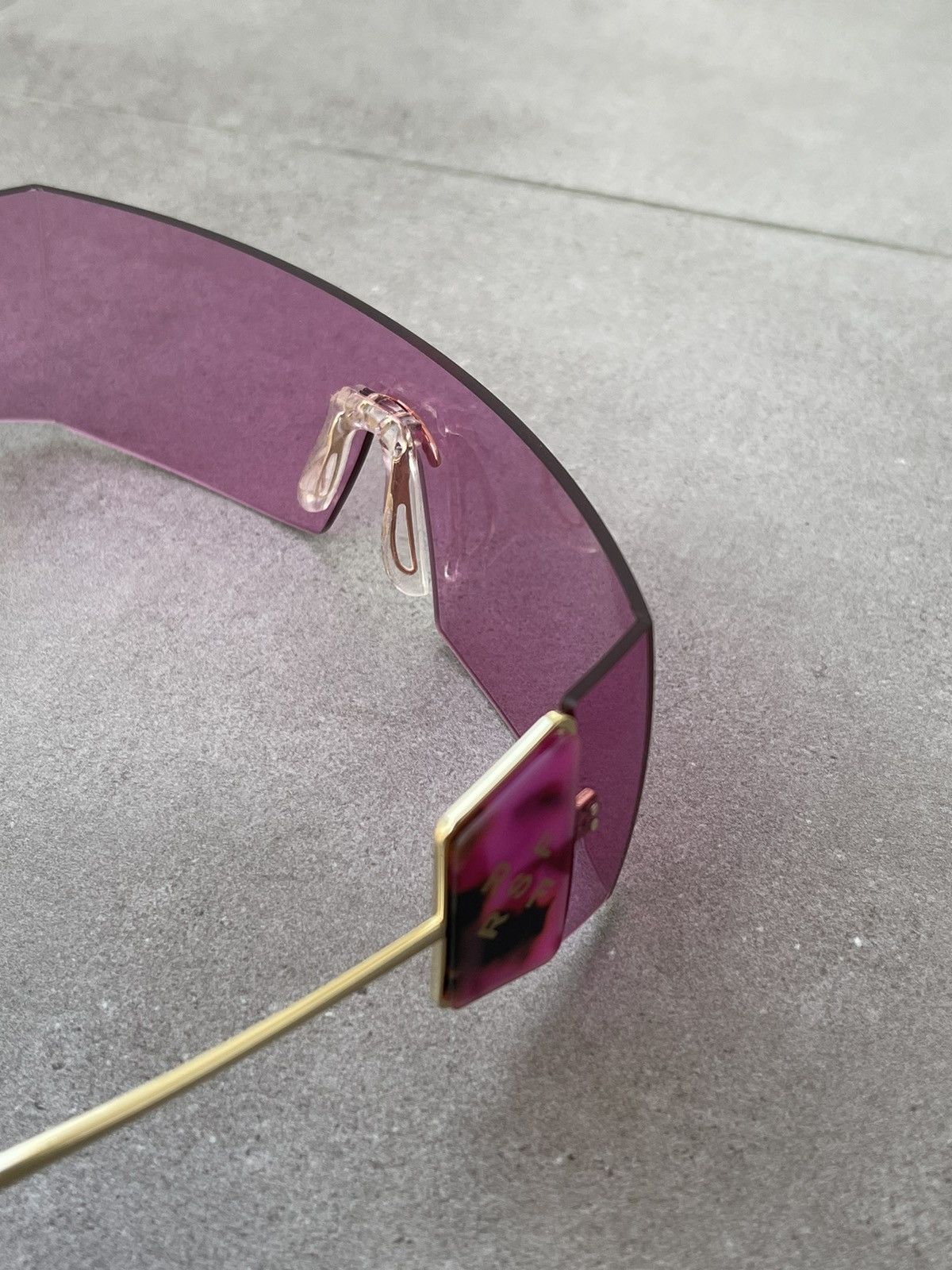 Retrosuperfuture !DS!SS23 Retrosuperfuture RA1 Pianeta Pink Shield Sunglasses Size ONE SIZE - 19 Thumbnail