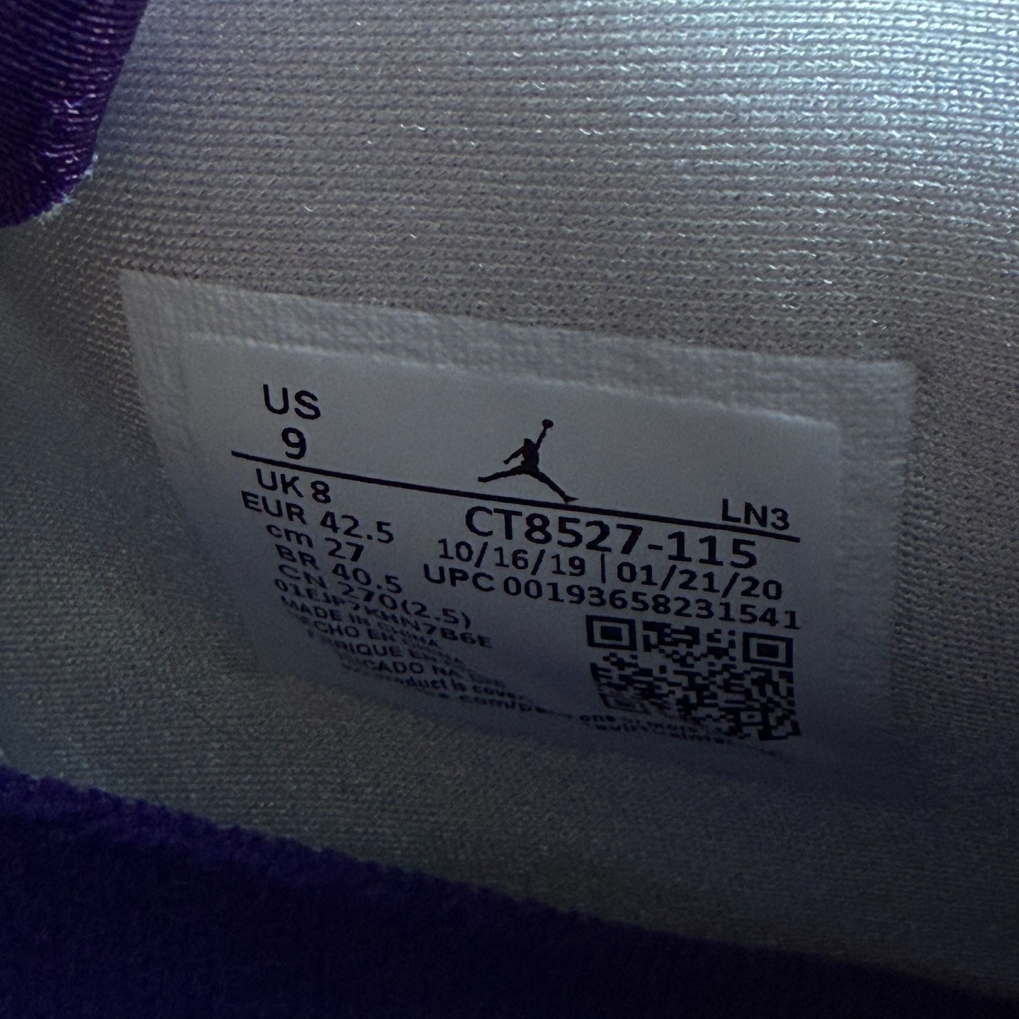 Jordan Brand Size 9 - Jordan 4 Retro 'Purple Metallic' Size US 9 / EU 42 - 7 Thumbnail