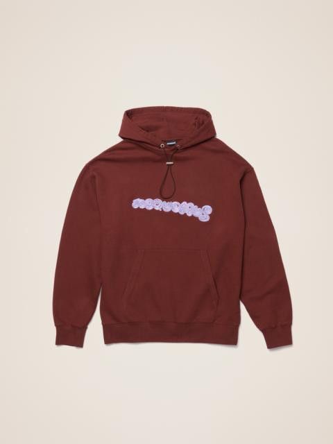Jacquemus o1mle0625 La Sweatshirt Hoodie Spirale Print Logo in Brown Size US S / EU 44-46 / 1 - 1 Thumbnail