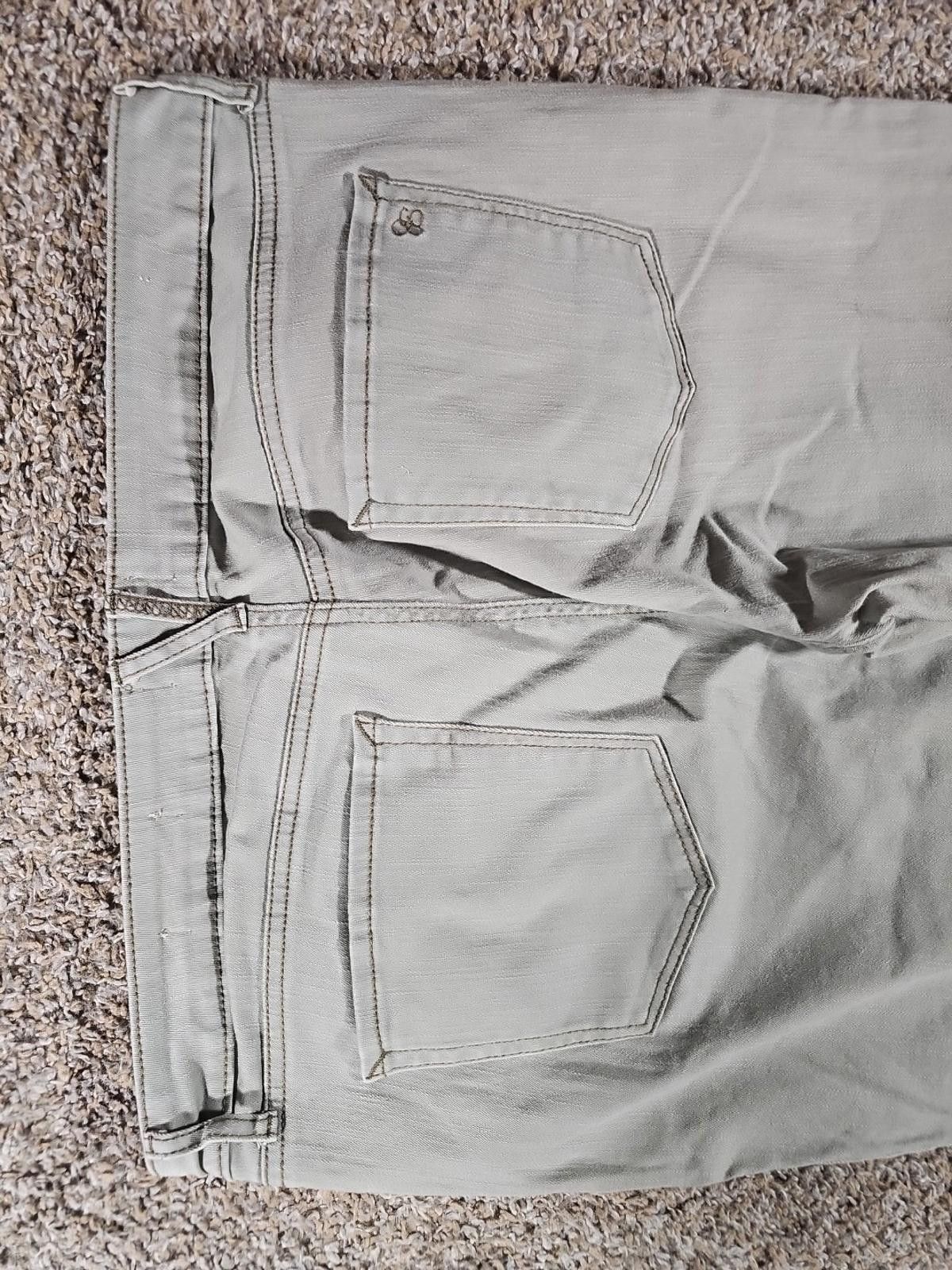 Other Jessica Simpson Rolled Crop Skinny Green Jeans 14/32 Size 36" / US 14 / IT 50 - 6 Thumbnail