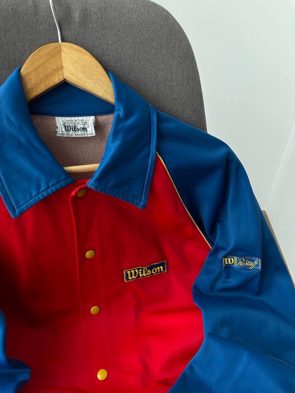 Japanese Brand × Vintage × Wilson Vintage Japanese Wilson Tennis Wear Buttons Blue Hoodie Polo Size US M / EU 48-50 / 2 - 10 Thumbnail