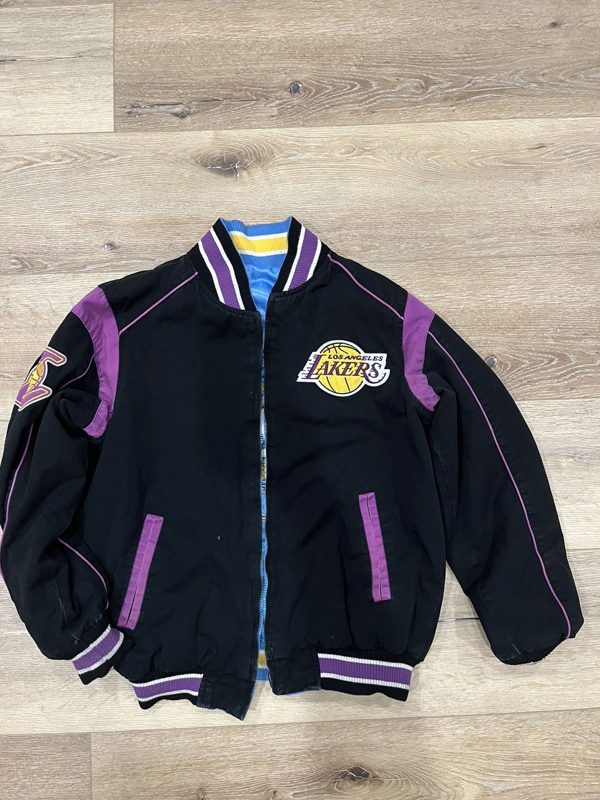 NBA × Vintage Vintage Lakers Reversible Jacket Size US S / EU 44-46 / 1 - 7 Thumbnail