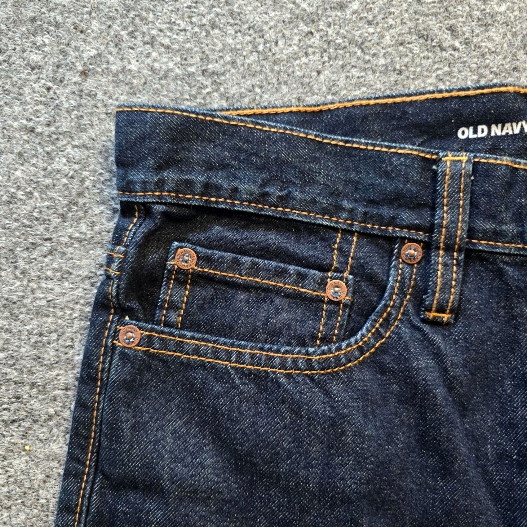Old Navy Old Navy Jeans Mens 30x30 Blue Straight Leg Dark Wash Mid Rise Capsule Casual Jeans Regular Men XS? Size US 30 / EU 46 - 3 Thumbnail