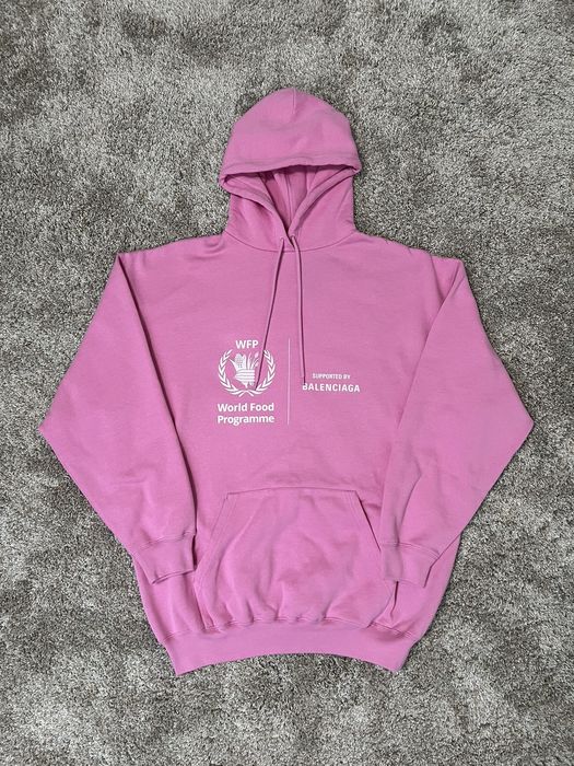 balenciaga new york pink hoodie